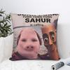 Kissenbezug John Pork Tung Sahur Calling Brainrot Meme Lustiger Kissenbezug für Wohnzimmer Sofa Kissenbezüge