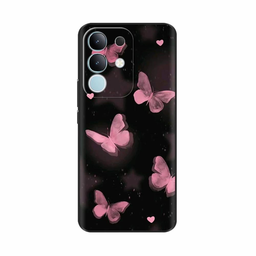 Pour Vivo Y29 4G Coque Mignon Panda Silicone Liquide Doux Étuis de Téléphone Pour Vivo Y29 4G Coques Y 29 Fundas Protection Dessin Animé Couverture Arrière