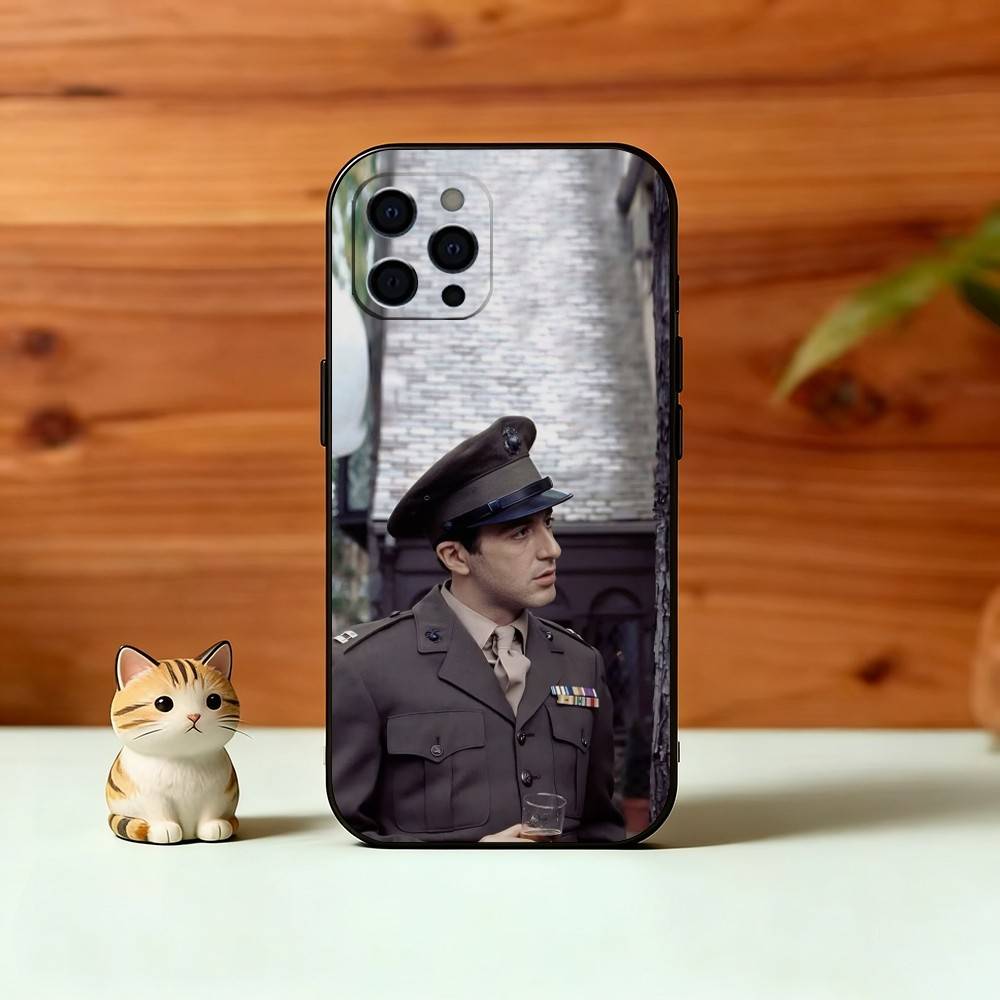

God-father Pacino Phone Case For iPhone 17,16,15,14,13,12,11 Plus,Pro Max,XS,Soft Silicone Black Cover iPhone17