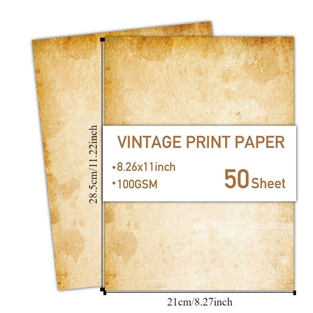50 Sheets Simple Stationery Writing Paper Classical Pirate Scrolls Drawing
