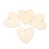 30pcs Heart Ornament Wooden Romantic Decorative Sign with Rope Gift Tag for DIY Enthusiast