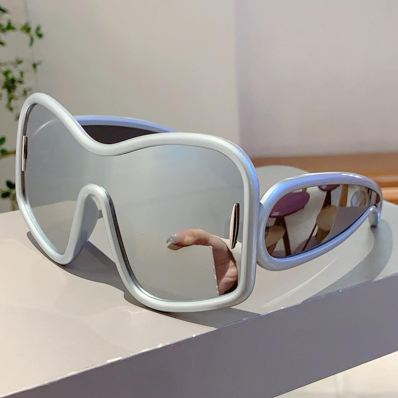 

Модные квадратные дизайнерские женские солнцезащитные очки оверсайз с зеленой отделкой, солнцезащитные очки Ins Brand для вождения, пеших прогулок