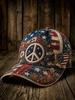 D Print Independence Day Commemorative Sunshade Baseball Cap Outdoor Cap Non-embroidered