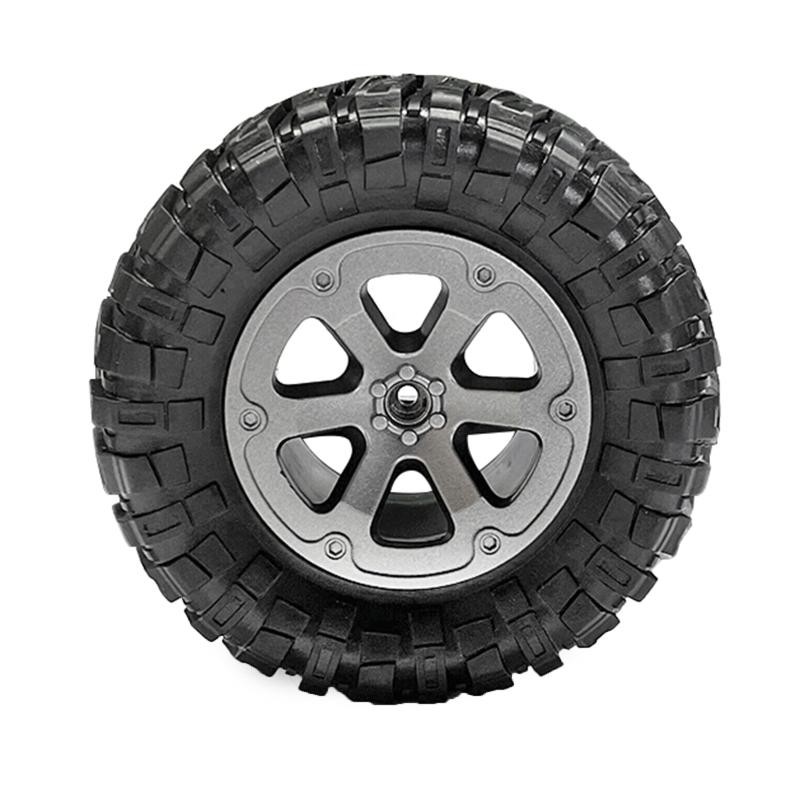 4PCS RC Military Truck 70mm Beadlock Wheel Tires & Rims Heavy Bearing Spare Part of MN90/91 FY001/002 1:12 Model for Car