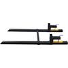 Pallet Forks, 2000 Lbs Tractor Bucket Forks, 60" Total Length Clamp On Pallet Forks with Adjustable Stabilizer Bar, Heavy Duty Pallet Forks for