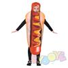 Halloween Costume Set Hot Dog Outfit Adults Kids Family Matching Party Cosplay Funny Themed Dress-Up