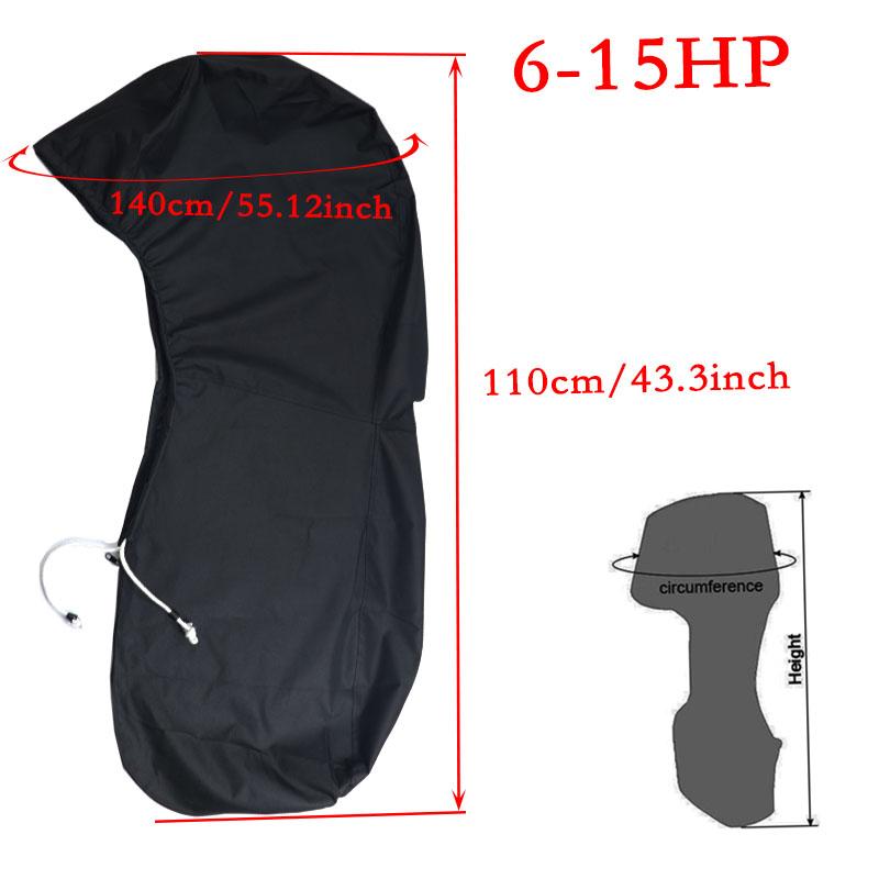 600D Boot Voll Außenbordmotor Motor Abdeckung Schutz Schwarz Für 6-225 PS Motor Wasserdicht Anti-scratch Sonnenschutz staubdicht