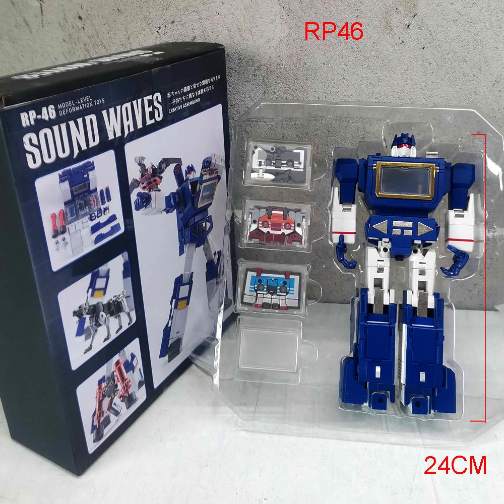 Deformation Robot Soundwave RP46 With Laserbeak Ravage Rumble Transformation Toys  Action Figure