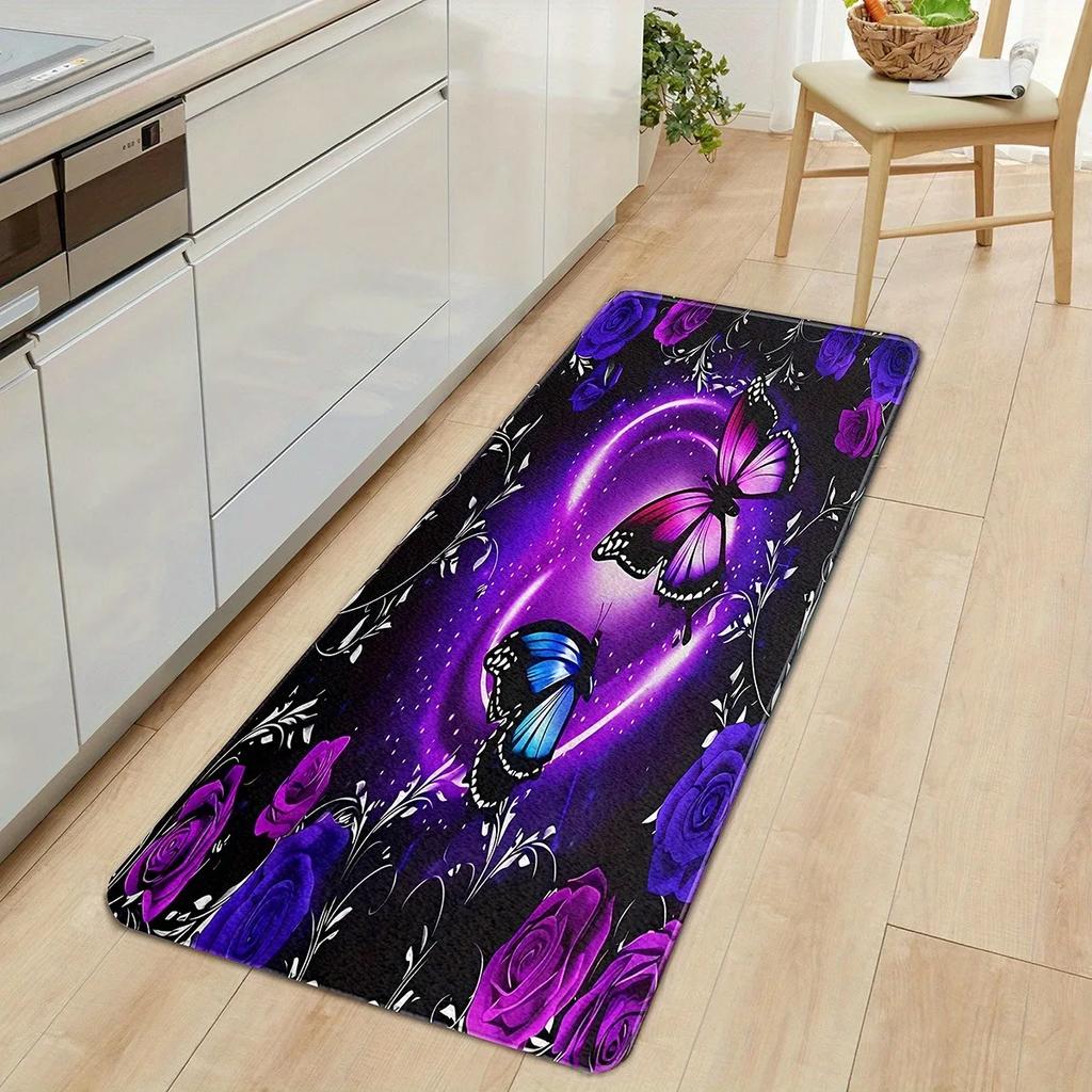 1PC Pumpkin pattern Door Mats Kitchen Rugs Non-Slip Pop arts design Living room Rugs Bath Mat Carpet for Home Sink Laundry Decor