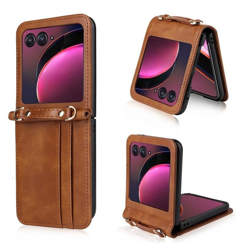 Phone Cases Motorola, Leather Cases with Integrated Lanyard & Card Slots