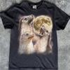 T-shirt Leone Marino Luna Piena, Maglietta Grafica Vita Marina