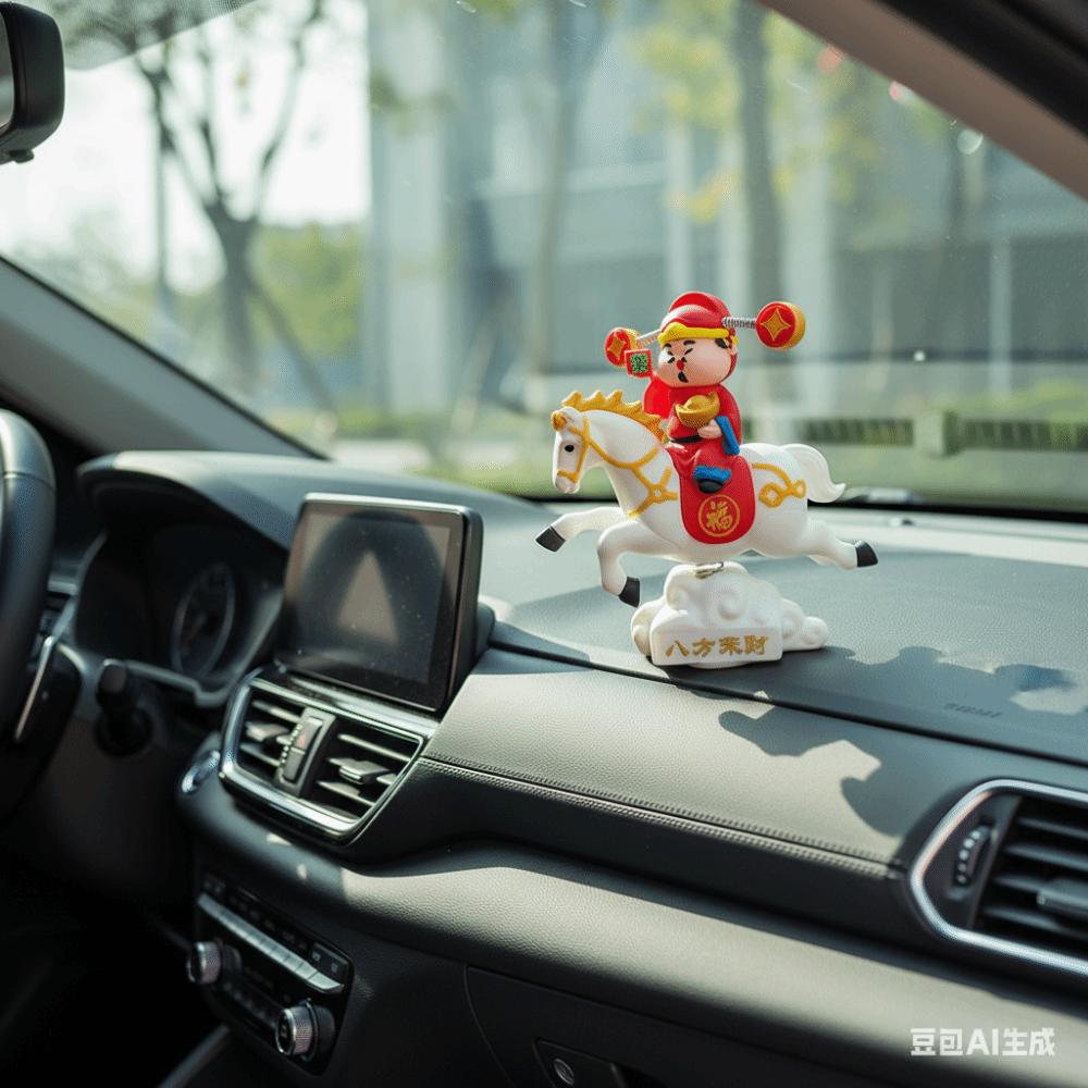 Chinese Style Car Ornament Year of The Horse Horse Year Figurines New Year