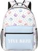 Personalized Backpack for  Custom Backpacks with Name for , Customized Fish Scales School Bookbag for Back To Sch