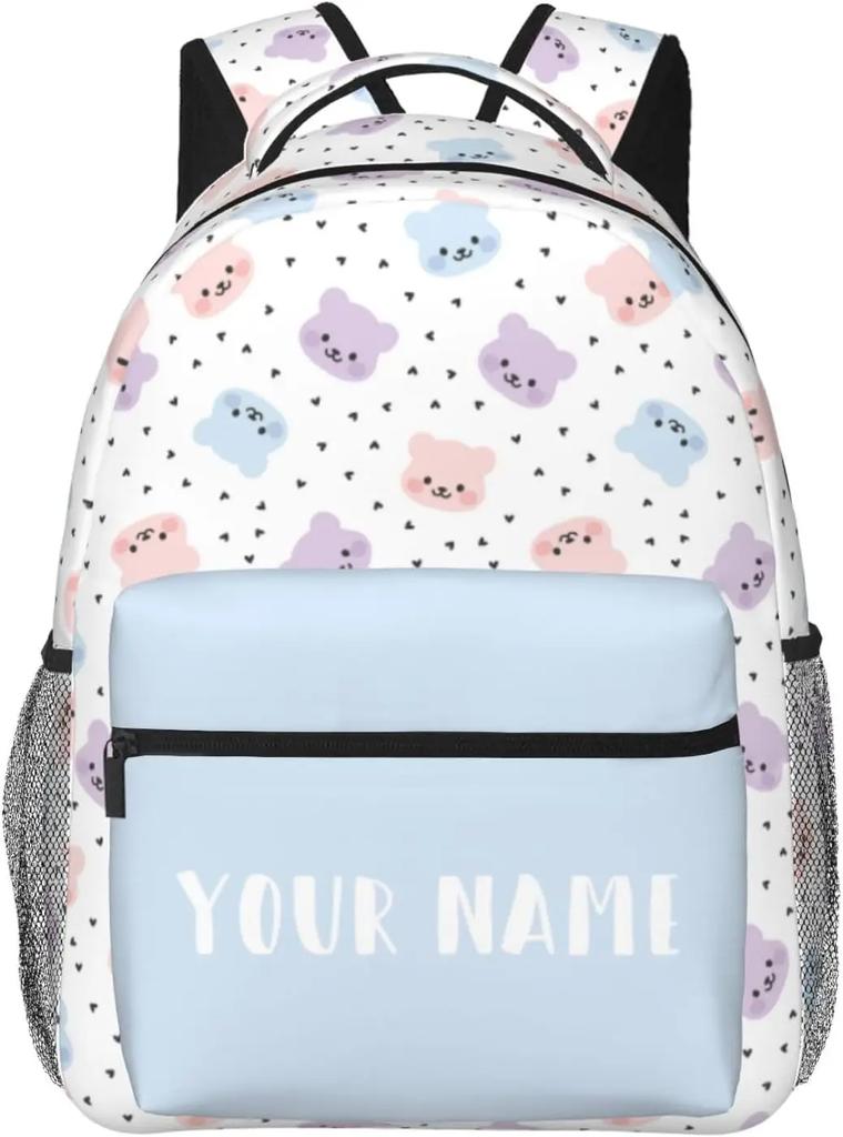 Personalized Backpack for Custom Backpacks with Name for , Customized Fish Scales School Bookbag for Back To Sch