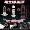 H7 H11 Bi LED Projector Lens Car Headlight Canbus Lamp 1:1 Wireless Plug&Play H4 H8 H9 Led Light Turbo Lights Car Hi/Low Bulbs