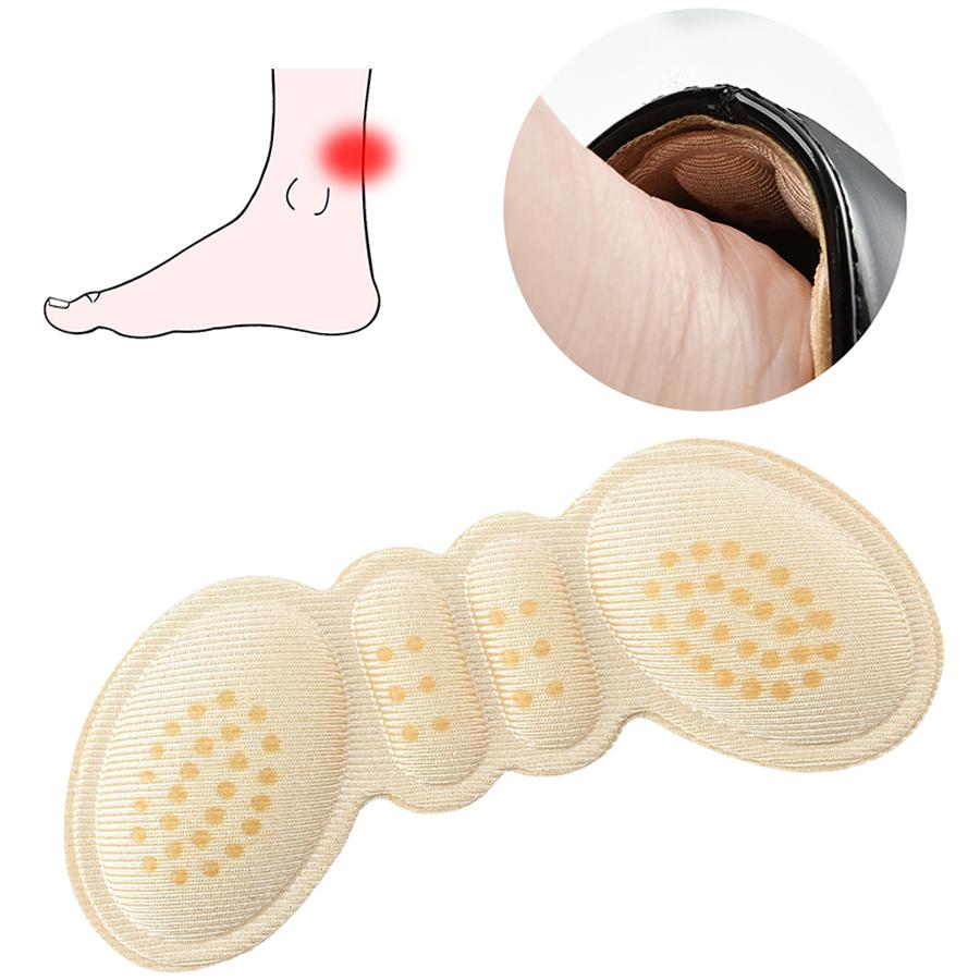 Heel Pads for Shoes Too Big, 180° Heel Grips to Prevent Slipping & Blisters, Self-Adhesive Liner Inserts,  1 Pair