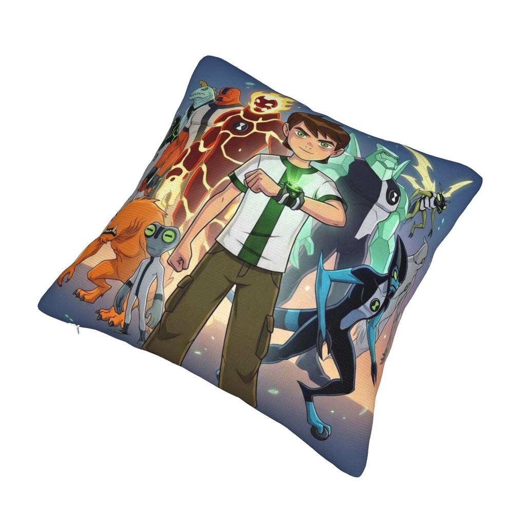 Decorative Pillow Covers Ben 10 Anime Merch Car Throw Pillow Case Cover Square Multi Size