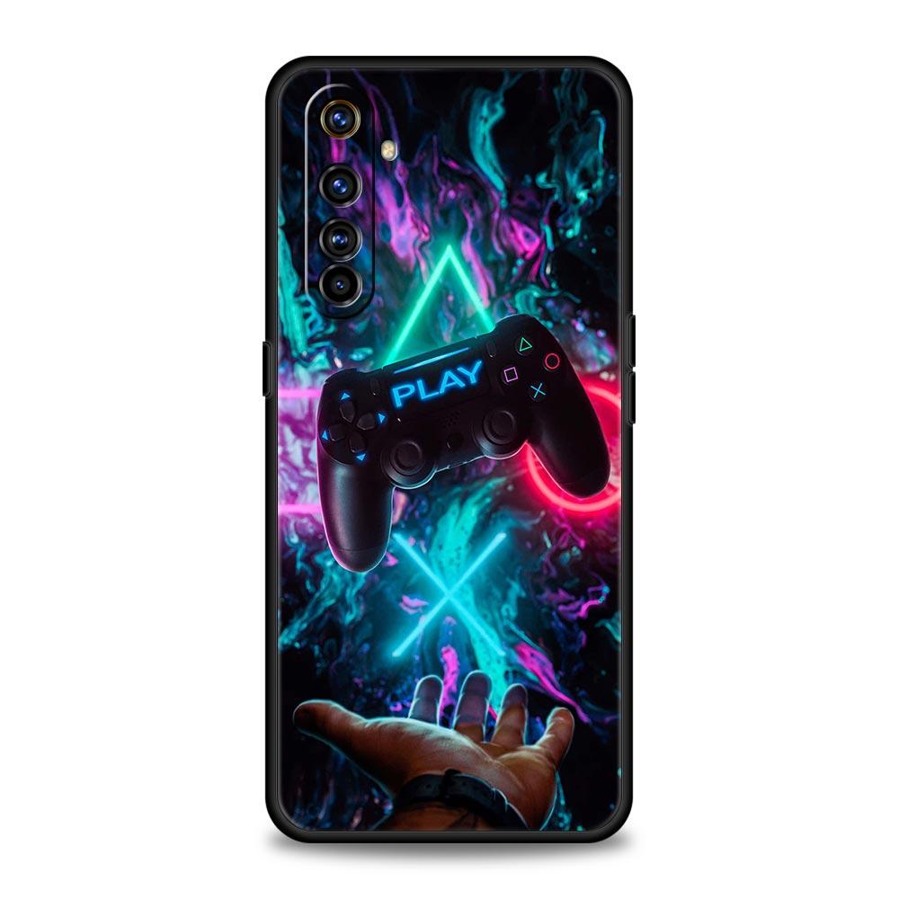 

Игровой контроллер Графический Мягкий ТПУ Для Realme 13 12 11 10 9 Pro Plus GT3 GT2 C21 C25 C35 C53 C55 C67 Pro 5G Чехол для телефона Обложка Capas Realme 11