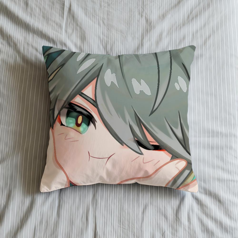 Cushion Face Cover Soft Q Case Genshin Sofa Impact Living Room Home Comfortable Office Game Decor Cupping Protective Pillow