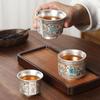 Chaxun Ceramic Gilded Silver Kung Fu Tea Cup