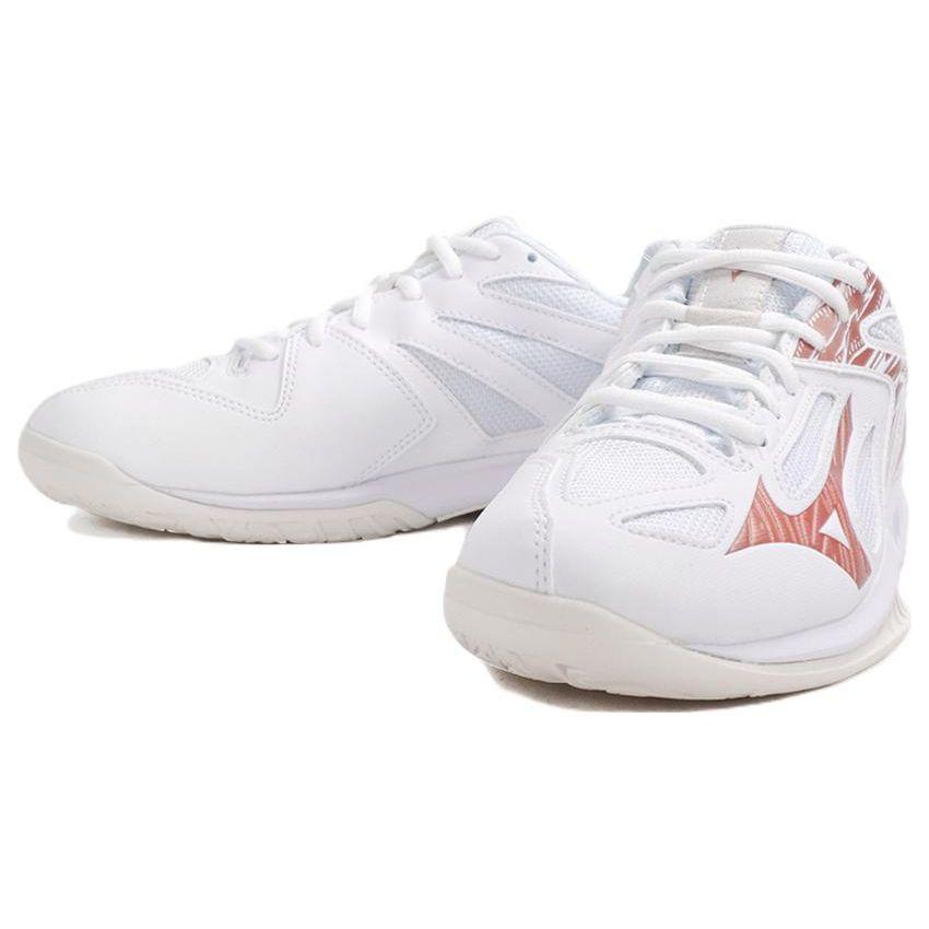 Mizuno Thunder Blade 3 White Rose Gold Women Sneakers Snow-White V1GC217036