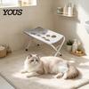 Professional Pet Grooming Table with Foldable Stand, Adjustable Strap, Cat Hammock, 8-Hole Dog Bathing Helper Washing Station for Bathing, Nail