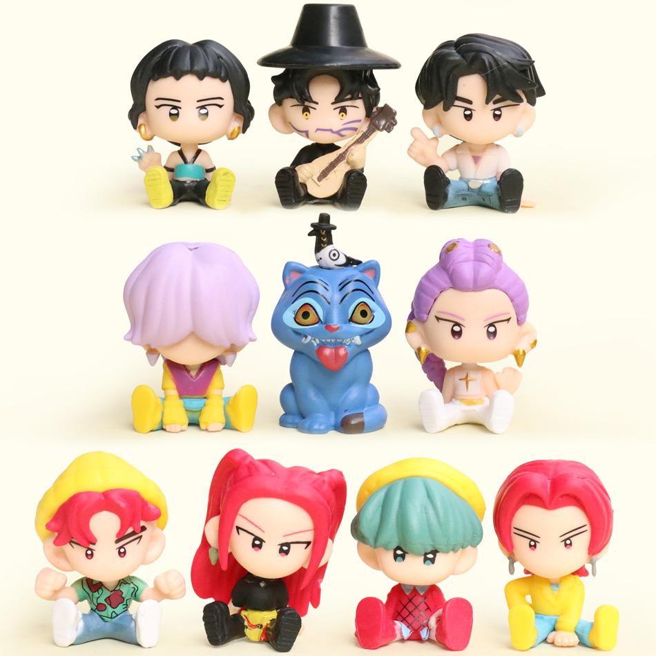 New 10pcs/set Anime Figure K-pop Demon Hunters Kawaii Boys Girls Gifts For Kids Fans Halloween Christmas Figure Decorative Gift