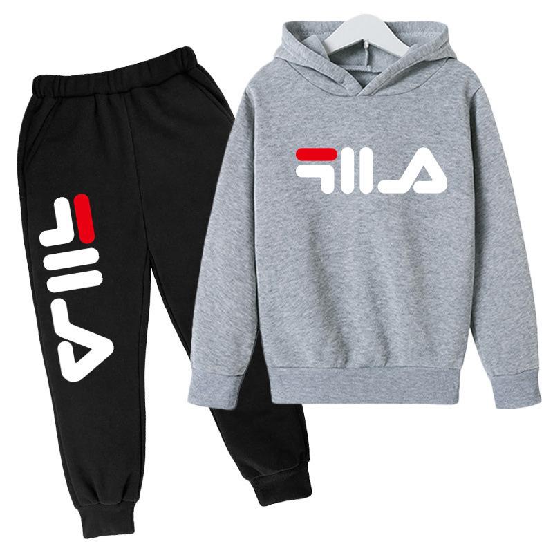 2025 Frühling und Herbst Kinder Jungen und Mädchen Lässiges Sportoberteil + Hose 2-teiliges Mädchen-Anzug 3-14 Jahre Outdoor Jogginganzug