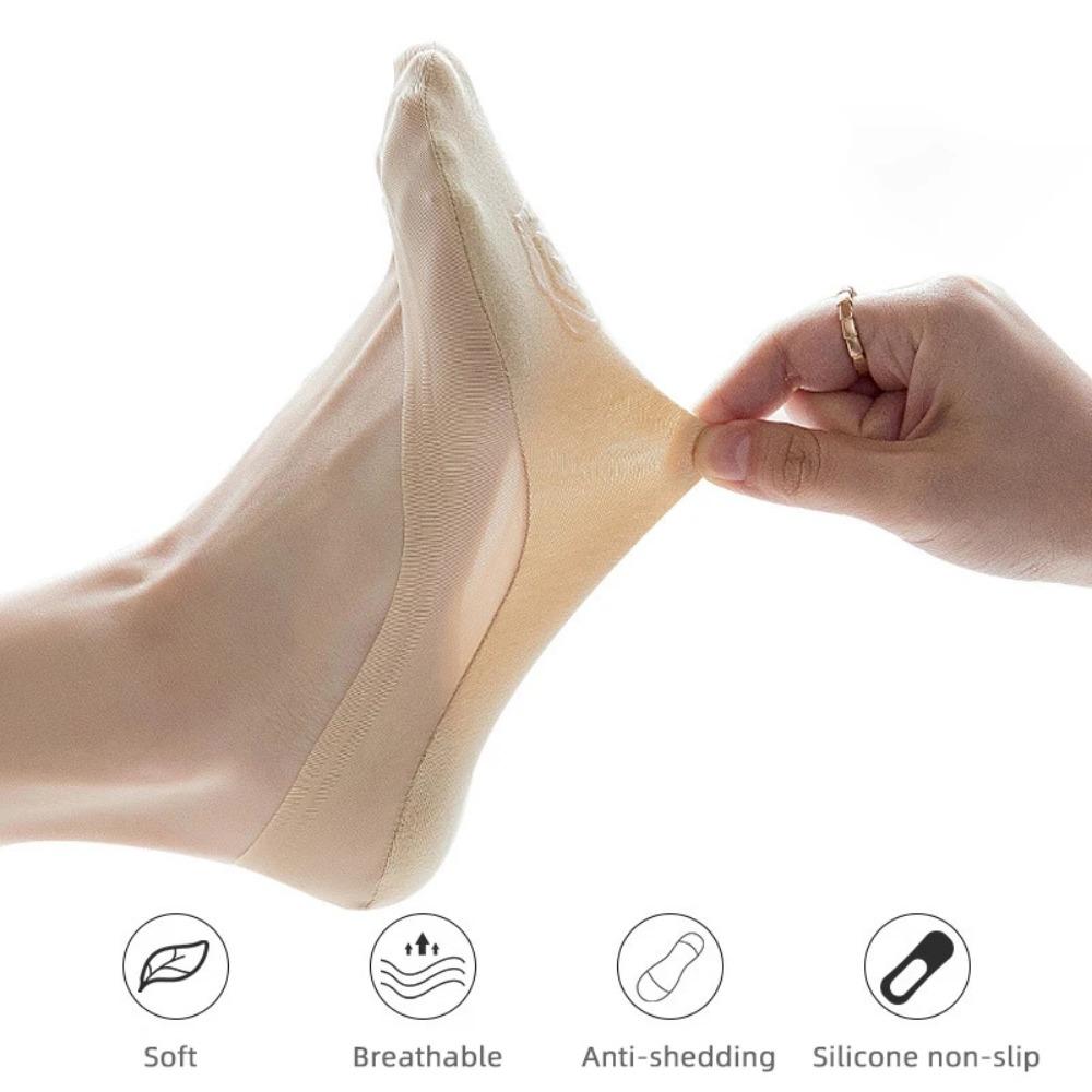 Silicone Invisible Socks Ultra-thin Non-slip Sock New Ice Silk Boat Socks