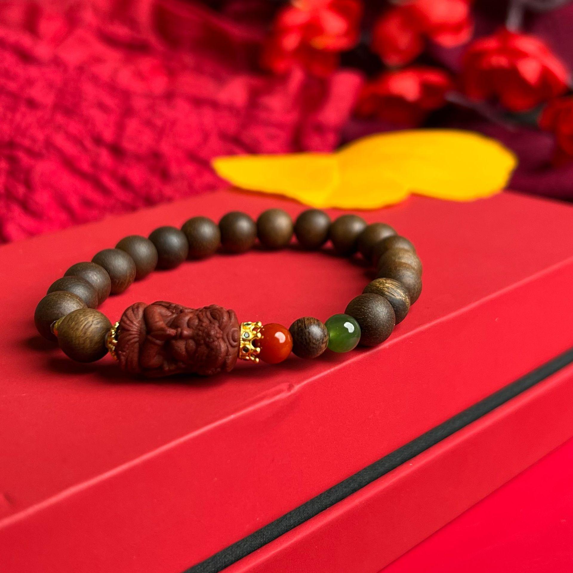 Wild Agarwood Bracelet 0.8 - Natural Kalimantan Tarakan Incense Beads by Zaki 8mm