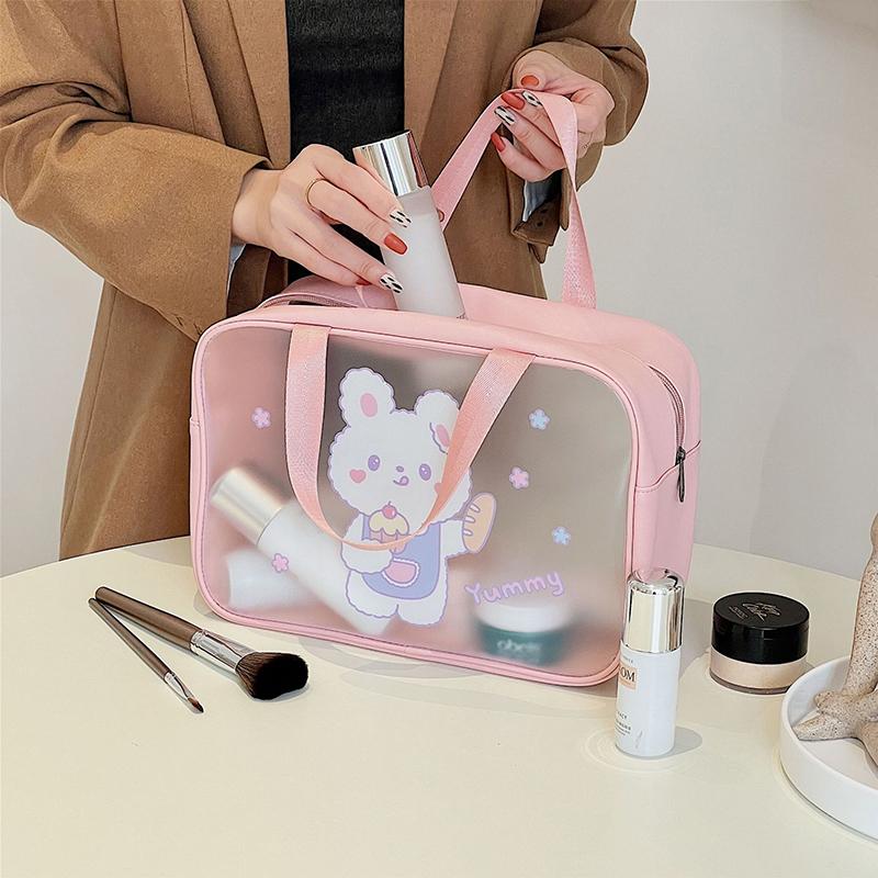 Transparent Necessary Cosmetic Bag Transparent Travel Organizer Fashion Small Medium Large Toiletry Bags Makeup Pouch Storage
