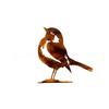 1Pc Rust-Colored Bird Comfortable Home And Garden Decoration Country Metal Artwork Backyard Wall Decoration Iron Garden Decorati