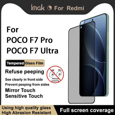 Pre POCO F7 Pro Ultra Sklo IMAK Súkromné Tvrdené Sklo Fólia s Krytím Celej Obrazovky