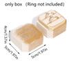 1Pc Velvet Ring Box Double Ring Box With Detachable Lid 2 Slots Octagon Ring Display Holder Case For Engagement Wedding Proposal