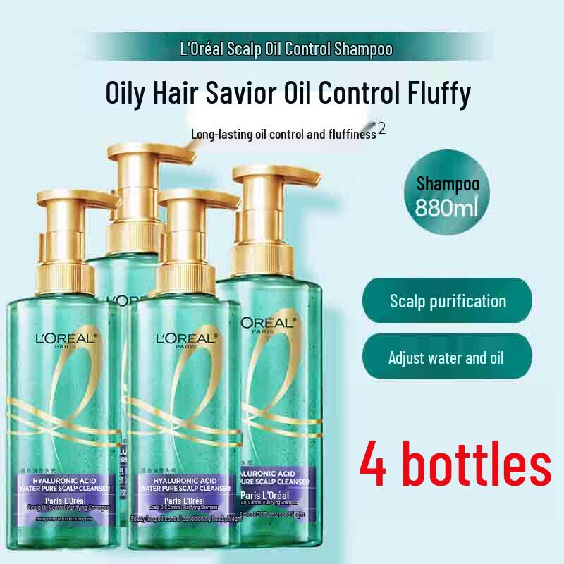 L Oréal Oil Control Purifying Shampoo (4-Pack)