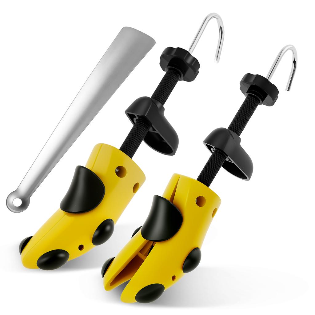 2 Pcs Boot Stretcher Multifunctional Shoe Trees Adjustable Universal Sneaker Shoe Boot Widener Stretcher for Men and Women