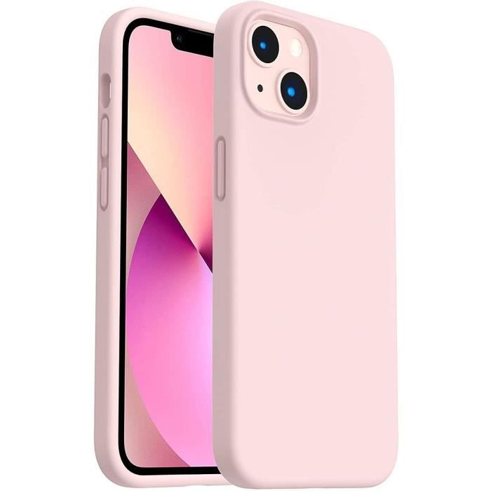 Coque Silicone - PROSHOP® - pour iPhone 13 mini - Rose - Souple - Ultra mince mat