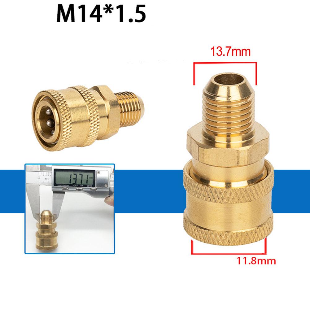 High Pressure Washer Connector 1/4 Inch Quick Release Connector Coupler Fitting For Garden Hoses Car Washer Lance Connector G1/4