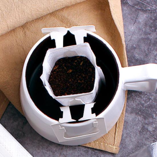 25Pcs Drip Coffee Filter Bag Portable Single Serve Disposable Hanging Ear Drip Coffee Filtering Paper Bag Home Office Supplies