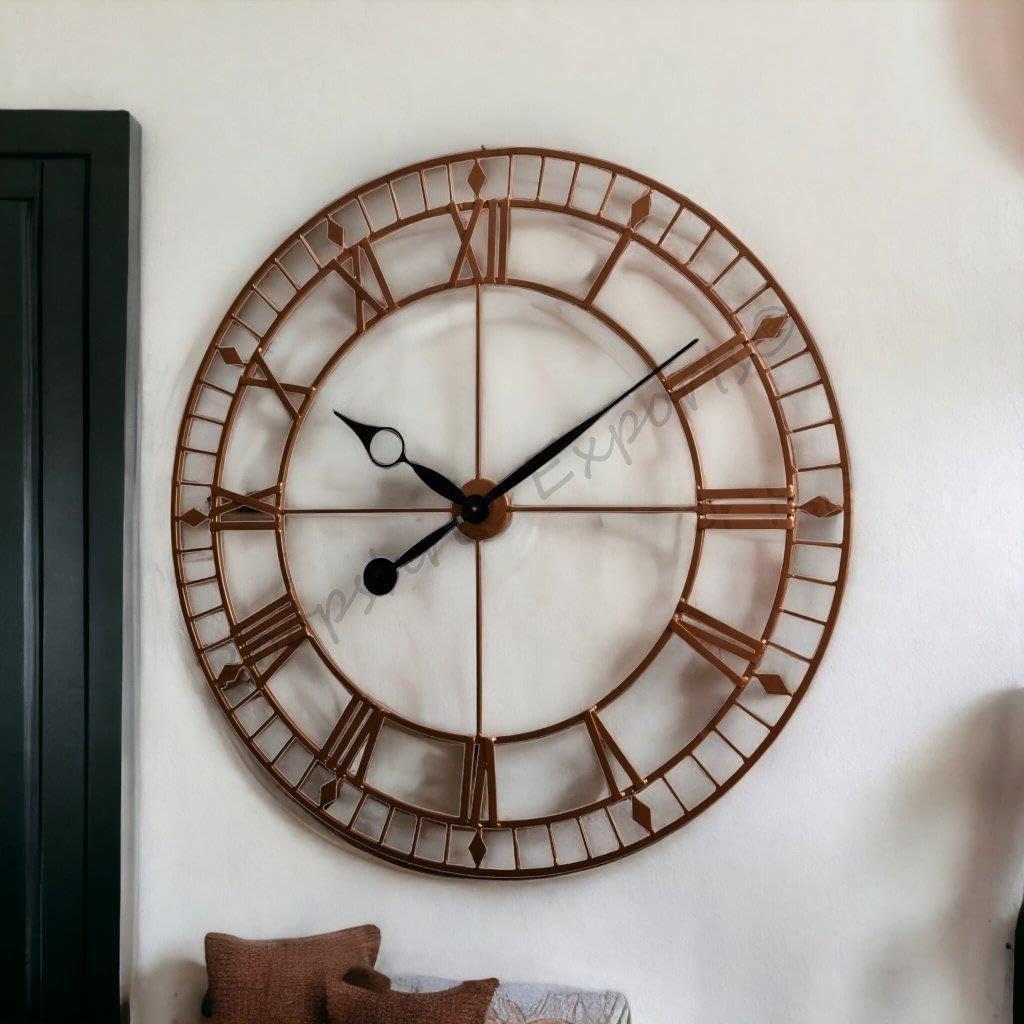 Clock Hand-Crafted Copper Extra Large Wall Clock/One Year Warranty / , 5 cm, 5 cm