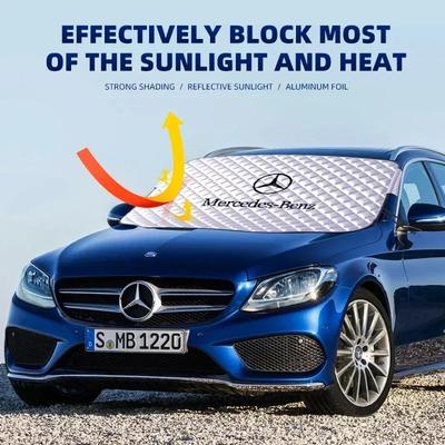 2025 Protetor de Neve e Gelo para Carro Mercedes-Benz Viseira Protetor Solar Para-brisa Dianteiro Isolamento Térmico Para Mercedes Benz AMG A B C