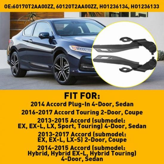 Hinges Hood Driver Left & Right Side Passenger Plug-In Fit Accord 2014 4-Door