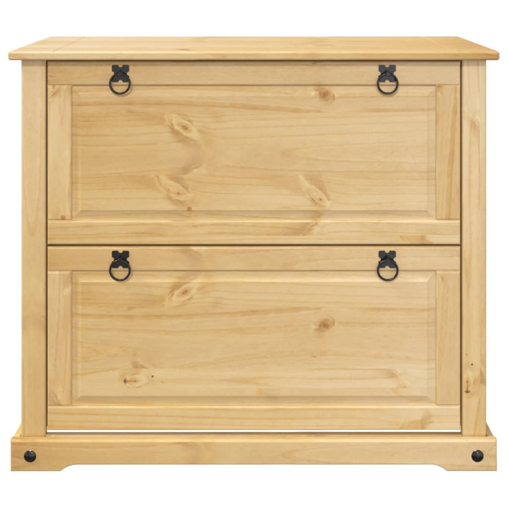 Vidaxl Szafka Na Buty Corona, 99X32X85 Cm, Lite Drewno Sosnowe