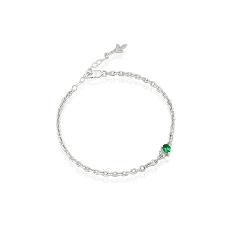 POPPI Green Pear Cut Bracelet
