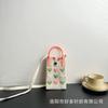 New love mobile phone bag high-end knitted bag popular cartoon cute portable storage messenger bag