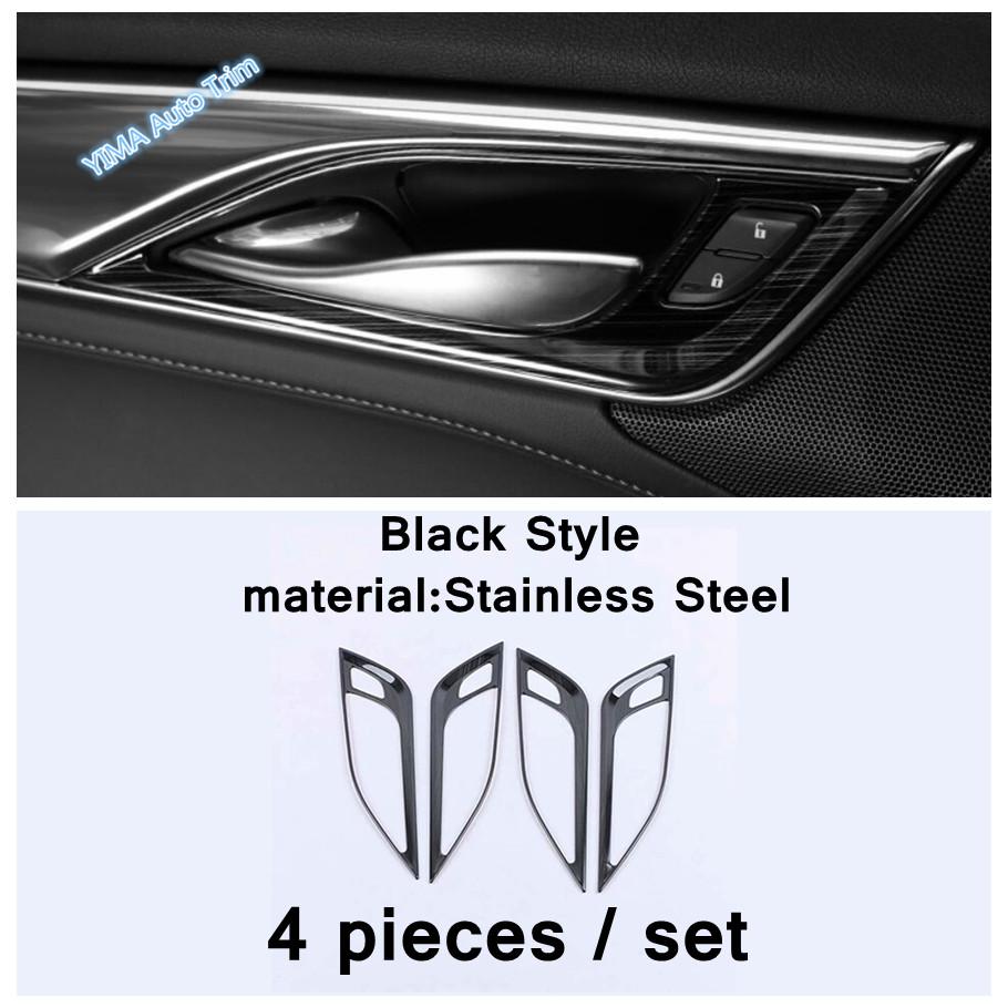 Black Car Glass Switch / Door Handle Bowl / Glove Box / Air AC Outlet Accessories Cover Trim For Cadillac CT5 CT5-V  - 2024