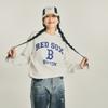 New MLB College Style Series Sweatshirt Unisex Dark Cream 3AMTV0134-43CRD