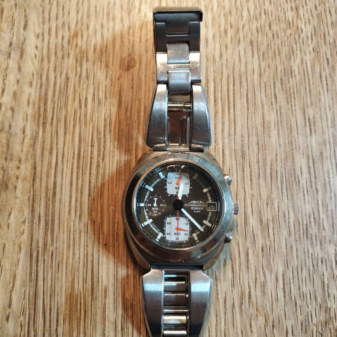 Used ALBA AKA Chronograph 10BAR Quartz Watch