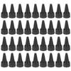 PATIKIL 20410 Twist Bottle Caps, 36-Piece Plastic Ribbed Edge Squeeze Bottle Replacement Caps with Foam Gaskets for Paint Lids and Glue Dispenser