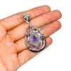 Vintage Style Amethyst Pendant: 925 Sterling Silver Necklace